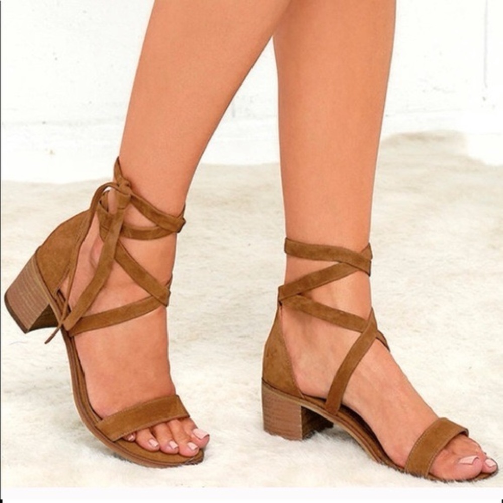 Merona Lace-Up Heeled Sandals